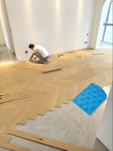 BEIQIVI | Interlocking Home WPC Flooring Herringbone