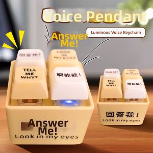 XIONGBUFAN | Voice Button Keychain Toy
