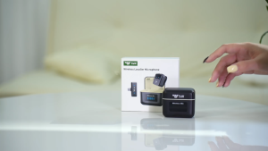 TNW A32 Wireless Microphone Magnetic Mic Wireless Clip On Noise Cancelling Microphone Portable Mic Lavalier Wireless Untuk Vlog