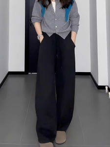 High Waist Straight Leg Wide Leg Pants for Women Casual Trousers Pear Shape Body Slimming Large Size Spring Autumn New Style