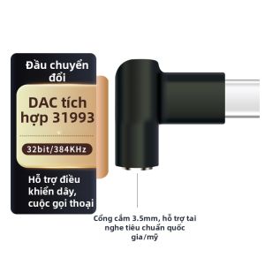 Yongse | DSD Hifi DAC Chuyển Đổi Âm Thanh Type-C sang 3.5mm Adapter