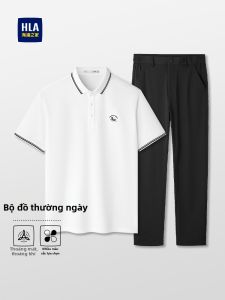 HLA | Bộ Áo Polo và Quần Co Dãn Cảm Giác Mát Lạnh