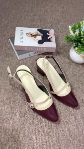Athar Heels - SANDAL PESTA KONDANGAN WANITA TERBARU MULES WANITA HAK TAHU 5CM SENDAL SELOP WANITA BRUKAT TERBARU KEKINIAN SEPATU BUSTONG BRUKAT TALI GESPER BELAKANG PESTA BISA COD/BAYAR DI TEMPAT WEDDING SHOES