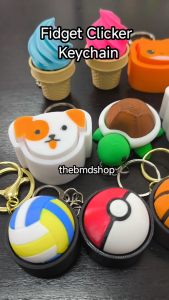 Fidget Clicker Keychain Kids Goodie Bag Gifts Children Day Gift Christmas Gift Teachers Day Gift