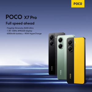 POCO X7 Pro 8+256G/12+256G/12+512G powered by Flagship Dimensity 8400-Ultra Global Version With 1-Year Warranty