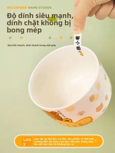 MONLEYTA | Nhãn tên trẻ em chống thấm nước chống rách trong suốt hoạt hình bút chì túi sách lớp học nhãn dán máy xay bút học sinh dễ thương