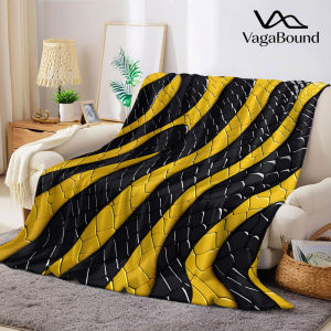 BILIBILI | Snake Tile Flannel Blanket Warm Soft Halloween Christmas Decorative Couch Warm Cozy All-Season Gift