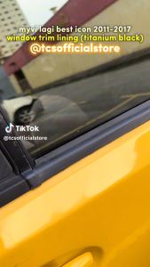 TCS PERODUA KELISA CAR WINDOW LINING TRIM MOULDING STAINLESS STEEL ACCESSORIES