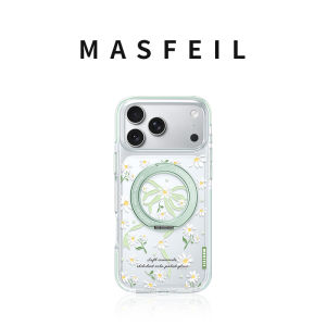 MASFEIL | Magnetic Stand Compatible Phone Case Transparent Elegant