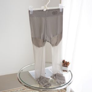 Large Size Thin Silk Stockings Women Summer Anti-snagging Non-glare Pantyhose Leg-beauty Shaping Velvet Fabric Brief Autumn