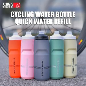 ThinkRider | ThinkRider 620ml/750ml Bicycle Bottle MTB Road Bike Water Bottle Outdoor Sports Plastic Portable Large Capacity Drink Cycling