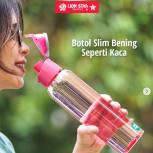 Botol Minum Lion Star Yoshi 600ml | NA-20 Yoshi Botol 600ml Botol Minum Slim Seperti Kaca