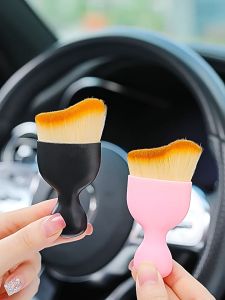 Car Interior Soft Brush Center Console Clean Tool Air Outlet with Shell Crevice Dust Removal 软毛刷