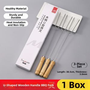 TAFUMAN | Stainless Steel Food Grade U-shaped Meat Roasting Fork