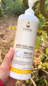 Nước Rửa Chén Sinh Học Fuwa3e Chai 500ml Hương Dứa Tự Nhiên Ko Hóa Chất An Toàn Cho Da và Trẻ Nhỏ