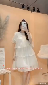 Đầm bầu hoa nhí von nhẹ mềm mát- Váy bầu thiết kế dáng dài freesize từ 45kg đến 70kg