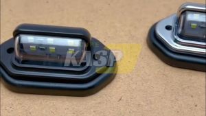 12v 24v 6 Led Car Truck License Plate Light Universal Number Plate Taillight For Auto Trailer Motorcycle