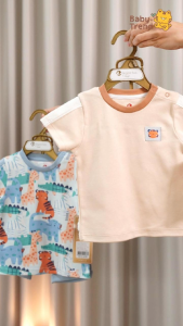 Elegant Kids ชุดลูกชาย 6เดือน ถึง 3ขวบ ชุดเสื้อยืด กางเกงขาสั้นเท่ๆ Safari Friends Collection | Babytrend