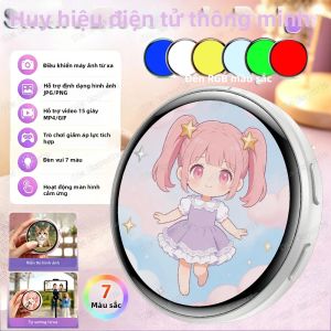 Huy Hiệu Điện Tử Cảm Ứng Toàn Màn Hình 1.50 Inch Phong Cách Thời Thượng Huy Hiệu Anime Guzi Thời Trang Cá Tính Chế Độ Chờ Thời Gian Dài Dành Cho Người Lớn