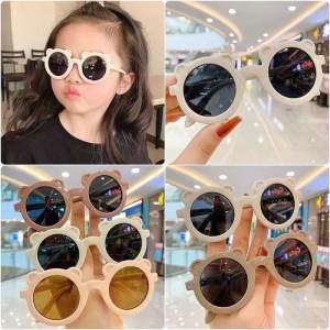 New Kids Sunglasses Children Round Flower Sunglasses Boys Girls UV Protection Cute Baby Sunglasses Cute Kids Boy Girl Sunglasses
