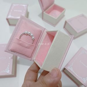 Creative Ins Style Book Ring Box Engagement Diamond Single Ring Packaging Necklace Pair of Rings Storage High End Gift