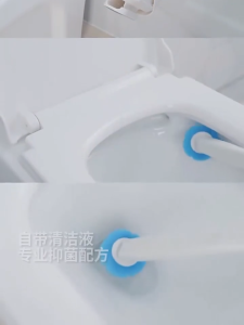 ชุดแปรงห้องน้ําแบบใช้แล้วทิ้ง ยีห้อ TL  ติดผนังประเภทสามารถโยนไม่มีมุมตายทําความสะอาดเครื่องมือที่มี