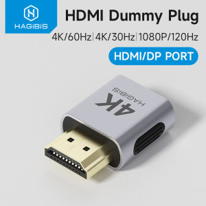 Hagibis | Hagibis 4K HDMI Dummy Plug DisplayPort EDID Emulator Plug Headless Adapter Virtual Display Emulator 4K 60Hz 2K 60Hz 1080P 120Hz