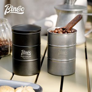 Bincoo Coffee Storage Jar Outdoor Coffee Powder Sealing Outdoor Exposed Camp Storage Canister Stainless Steel Coffee Tea Tank