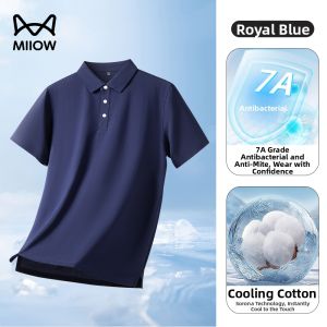 MiiOW | Cooling Antibacterial Mens Polo Shirt Thin