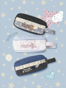 VANWALK | Creative Retro Plaid Stylish Student Pencil Case
