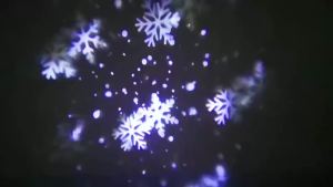1pc LED Snowflake Projection Light USB Powered Rotating Snowflake for ChristmasHalloweenSimulating Winter Snow Passion Party