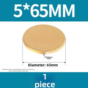 PURESHI | Solid Circular Brass Plates