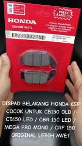 Dispad Belakang CB150 OLD / CB150 LED / CBR 150 LED / Mega Pro Mono/ CRF 150 KSP Original AHM KD275