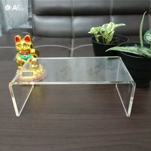 หนา 5 มิล แข็งแรง!! ชั้นวางโมเดล ชั้นอะคริลิคใส ทรง U ขนาด ก10xย20xส7cm. (S7)