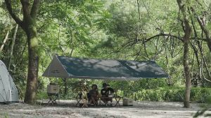 Flysheet Dengan Tiang Hard Mountain Naturehike NH20TM006 Canopi Atap Tenda Camping Piknik Glamping