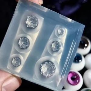 Dark Theme Nail Art Mold Silicone Mold for Eyeball Doll Face 3D Decorations Crow Mask Design Single Piece Beauty Tool