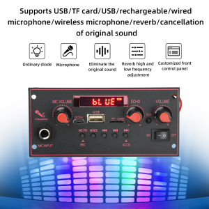 DC 3.7-5V MP3 Bluetooth Decoding Board Amplifier Board with Microphone Function 2x10W with Amplifier True Stereo Sound