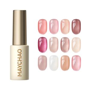 Maychao | Transparent Nude Color Gel Nail Polish Professional Salon Use