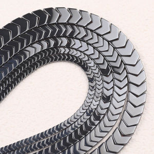 4/6/8/10MM Black Arrows Shape Hematite Beads Natural Stone Loose For Jewelry Bracelet Making Handmade DIY Findings Accessories