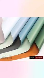 20 PCS 2 TONE Flower Wrapping Paper Bouquet Florist Wrapping Paper Wedding Bouquet Gift Waterproof Pembalut Bunga Raya