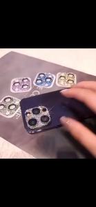 Shiny Rhinestone Lens Films Mobile Phone Lens Protectors For iPhone 17 pro Max Delicate Camera Protectors Scratch Fall Resistant