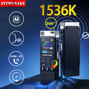 STTWUNAKE Dual-core AI Noise Reduction Digital Voice Activated RecorderAudio Recording Device With Playback Sound Recorders