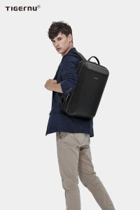 Tigernu 9152 รับประกันตลอดอายุการใช้งานธุรกิจกระเป๋าเป้สะพายหลังผู้ชาย15.6นิ้วขยายแล็ปท็อปกระเป๋าเป้สะพายหลังชายบางแฟชั่นกระเป๋ากันขโมยสำหรับวัยรุ่น