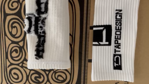 Antislip highcut Tape Design TD sport socks non slip football