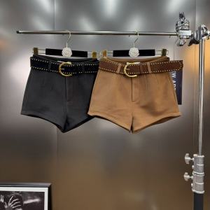 High Waist A-Line Woolen Tight Pants Short Boot Wide Leg Shorts Casual Comfortable High Waist Super Short Trendy Womens Fashion