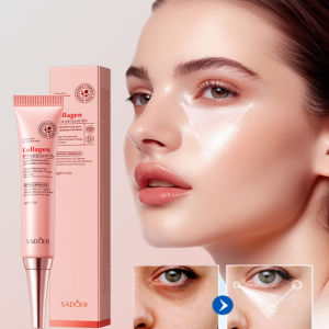 SADOER | Collagen Faded Wrinkle Lift Firm Eye Cream Reduce Fine Lines Eye Bags Dark Circle Puffiness Moisturizing Eye Care Product