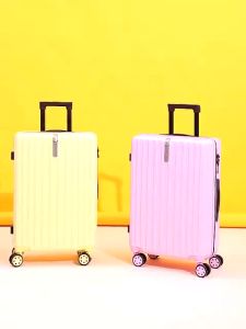 Kabin Cabin Bagasi 20 24 Inch Castle Venus Candy Warna Pastel Koper USB Traveling Jalan Jalan Koper