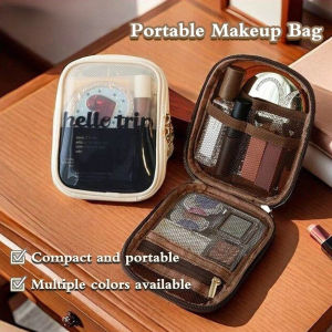 Cute Cosmetic Bag Waterproof Makeup Pouch Lipstick Bag Portable Transparent PVC Travel Storage Bag
