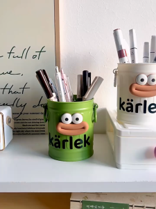 Large Mouth Storage Pen Holder Cute Stationery Pen Organizer Large-Capacity Tabletop Student Stationery Supplies