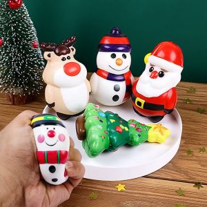 Christmas Stress Relieving Toy Santa Claus Christmas Tree Squeezing Bouncing Toy New Year Gift 2025 Christmas Party Decoration